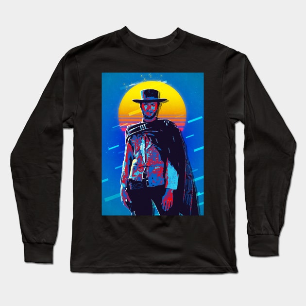 Clint Eastwood Long Sleeve T-Shirt by Durro